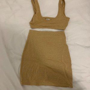 Oh Polly Womens Tan Suit